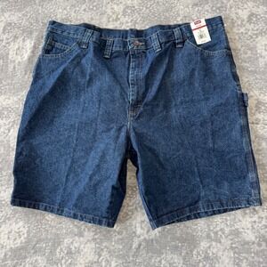 Wrangler Mens Carpenter Denim Shorts Size 46 Blue 10 Inseam